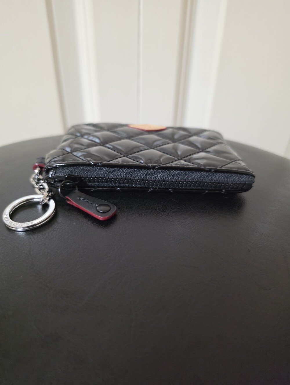 MZ Wallace Key Fob Pouch/Color: Black Lacquer - Picture 5 of 5
